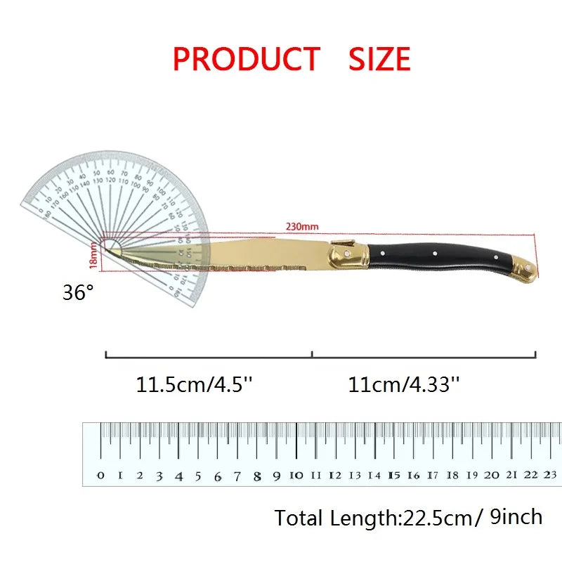 Laguiole Gold Steak Knives Set 4–12 Pcs | Titanium Plated Steak Knife Set Axl