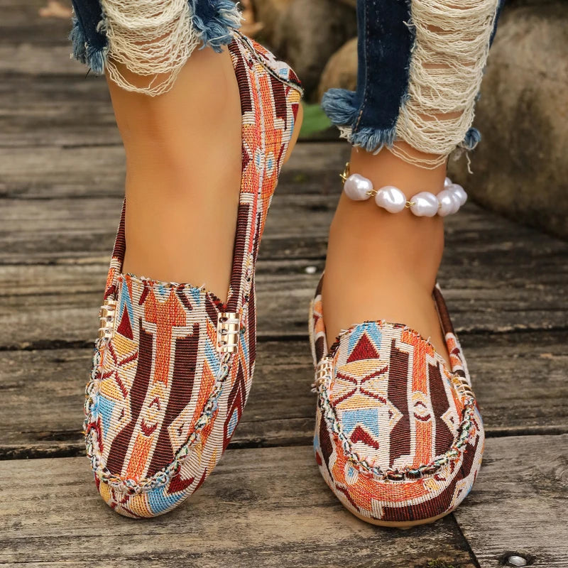 YBQJOO Women's Casual Flat Shoes – Round Toe Slip-On US 5–14 Women's Flat Shoes Axl