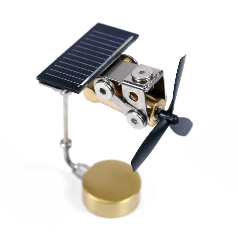 Solar Windmill Figurine – Metal Desktop Ornament & Gift Solar Desktop Figurine Axl