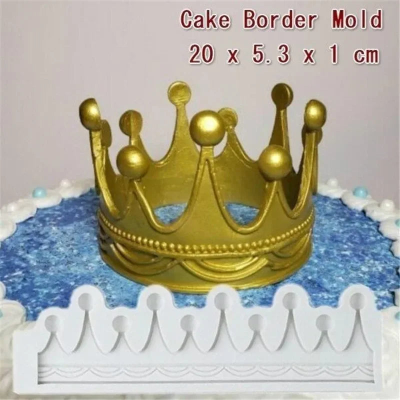 3D Crown Silicone Mold – Fondant & Gumpaste Cake Decorating Silicone Baking Mold Axl