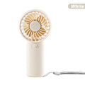 Cute Mini Portable Handheld Fan – Pocket Size, Low Noise Mini Handheld Fan Axl White