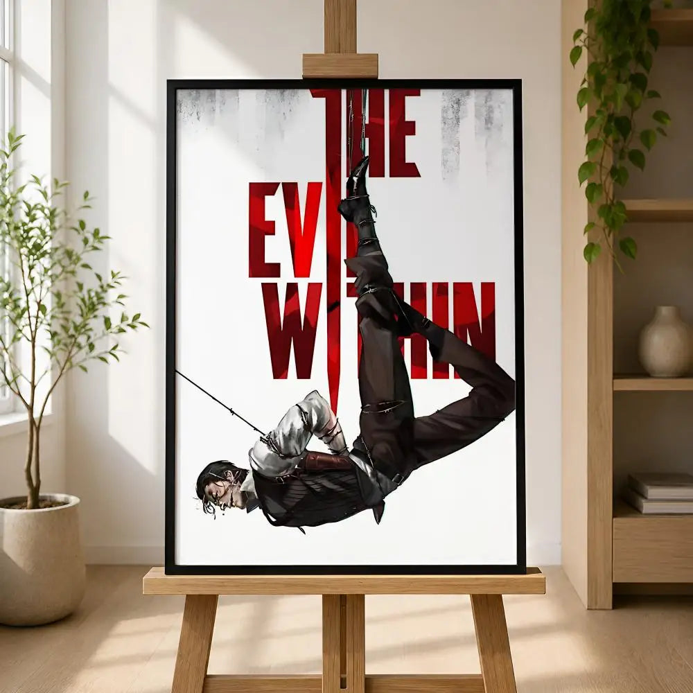The Evil Within Poster – Self-Adhesive Waterproof Wall Art Wall Art Poster Axl