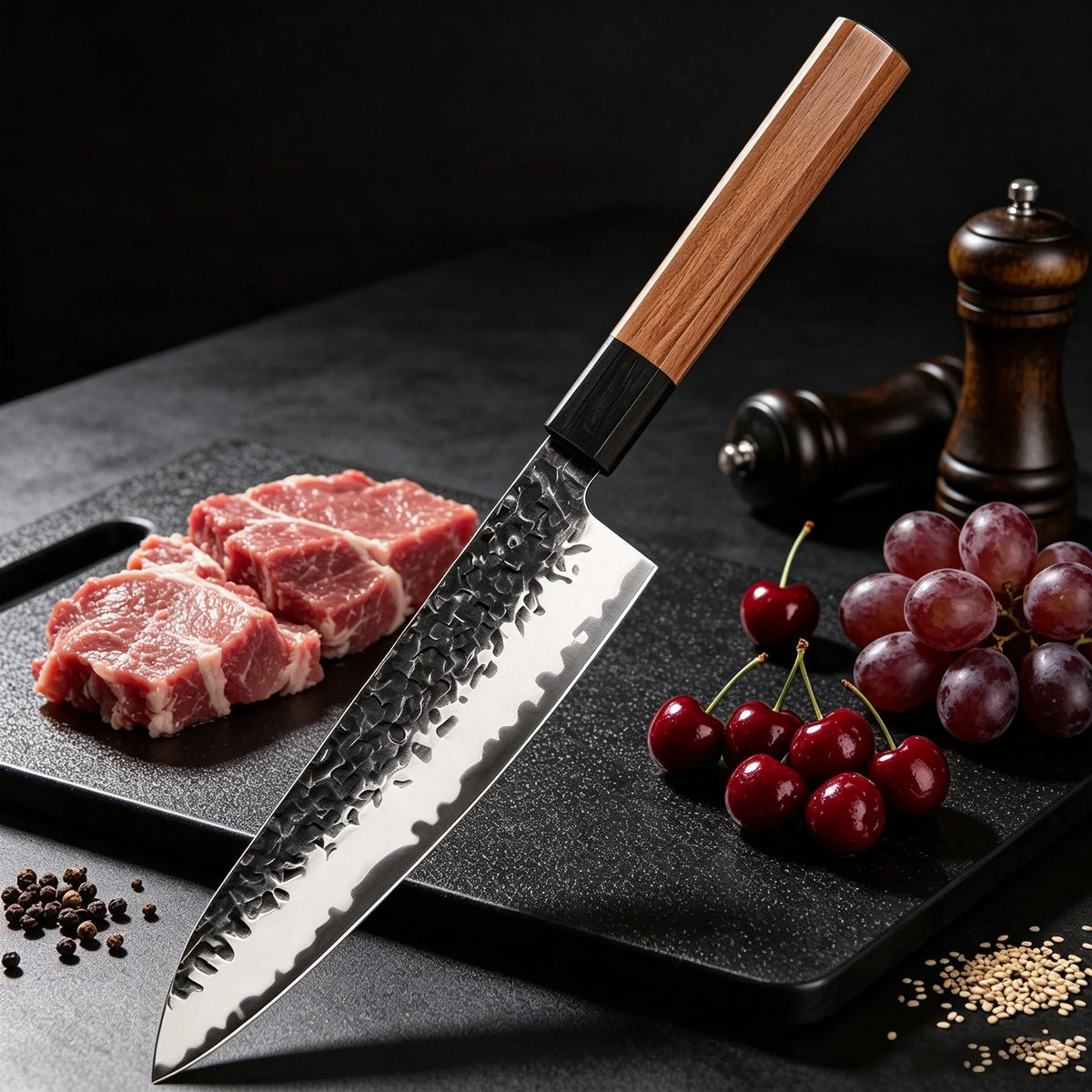 Japanese Gyuto Chef Knife – Sharp Stainless Steel Kitchen Knife Gyuto Chef Knife Axl