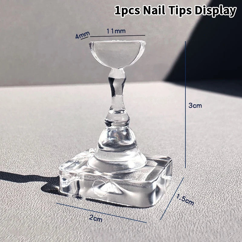 Non-Magnetic Nail Tips Display Stand – 1, 5 or 10 Grids Nail Display Stand Axl A1