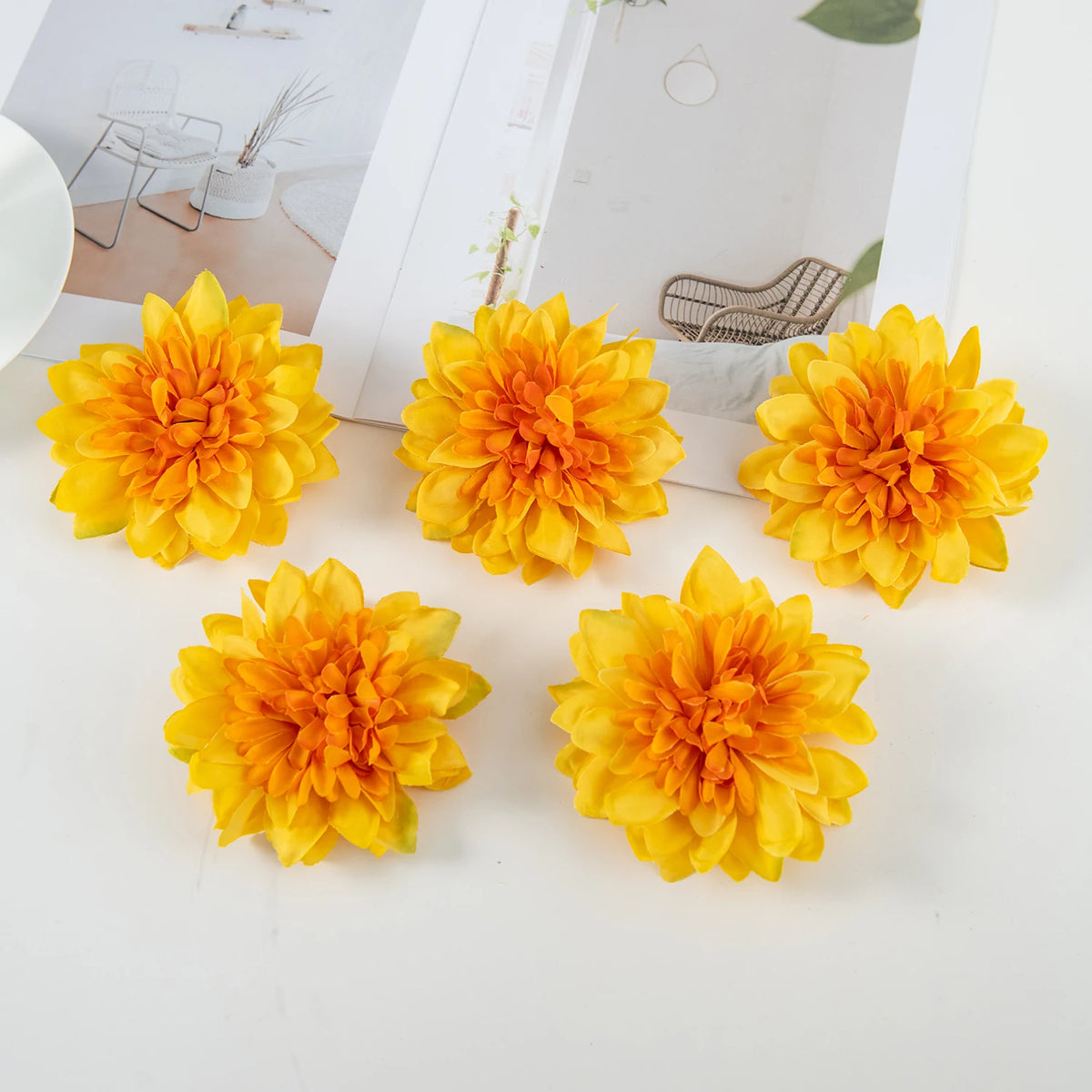 Artificial Silk Rose Heads 15/30 PCS – Wedding & Home Decor Artificial Silk Flowers Axl COLOR 11 15pieces