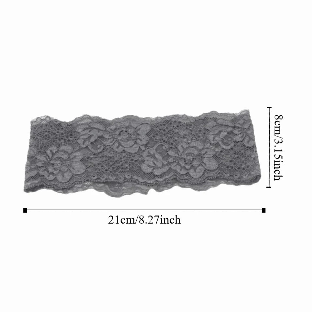 Korean Lace Wide Headband – Breathable Mesh Hair Wrap for Women Lace Hair Headband Axl