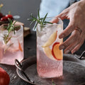 KEMORELA Square Borosilicate Glass – Large Capacity Drink Cup Borosilicate Drinking Glass Axl Transparent 380ml