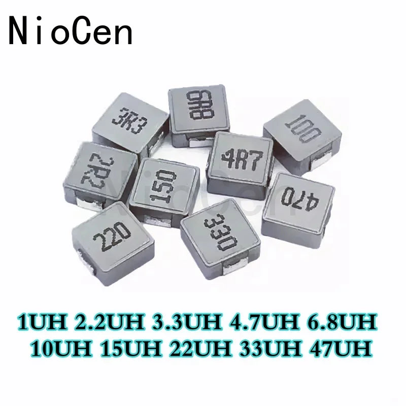 10PCS 0630 SMD Power Inductor 1µH–47µH | NioCen SMD Power Inductor Axl 1UH-1R0