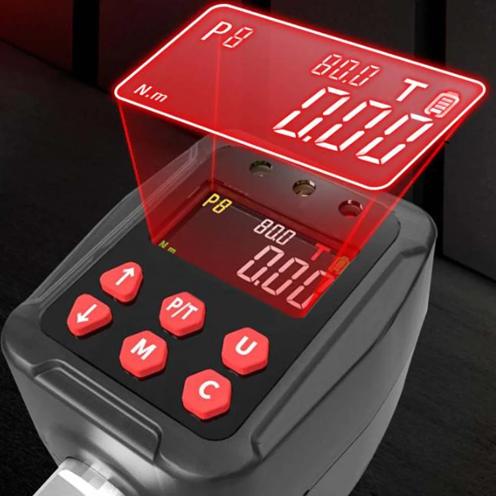 1/2" Digital Torque Wrench Adapter | LCD | 0.9–340Nm ±1% Digital Torque Adapter Axl