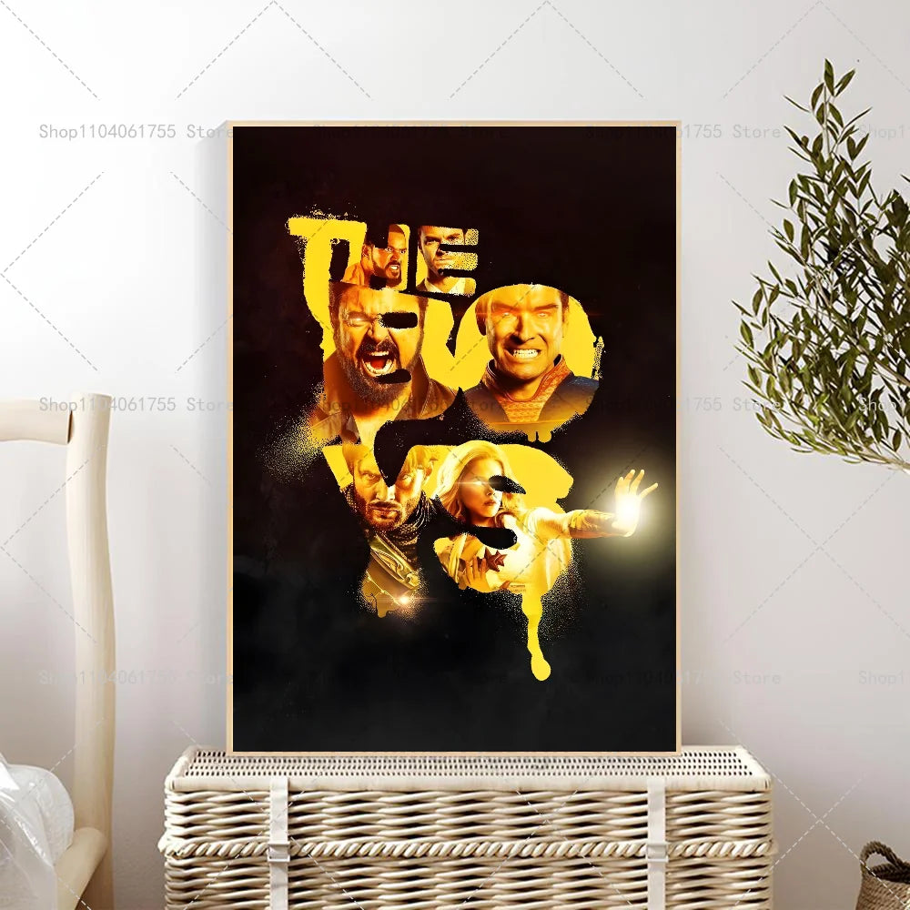 The Boys TV Show Wall Poster – Self-Adhesive Waterproof Art Wall Art Poster Axl z4 40x60cm No Frame