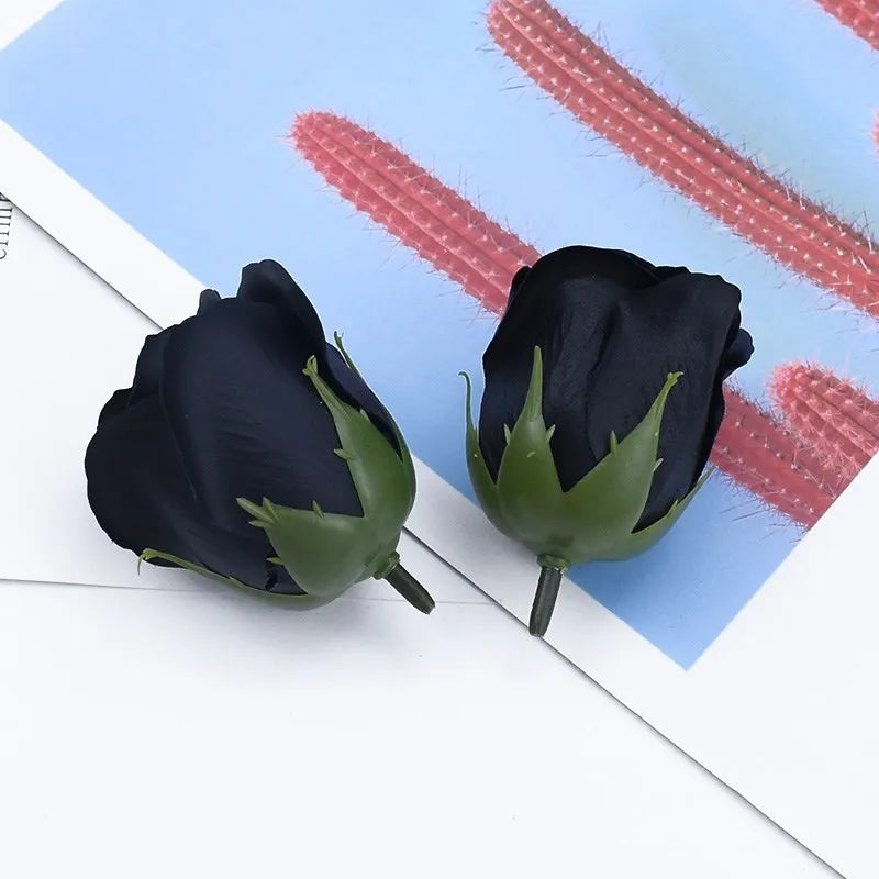 Artificial Soap Rose Flowers 50/100 Pcs – Wedding & Home Decor Artificial Flower Heads Axl 11 100pcs