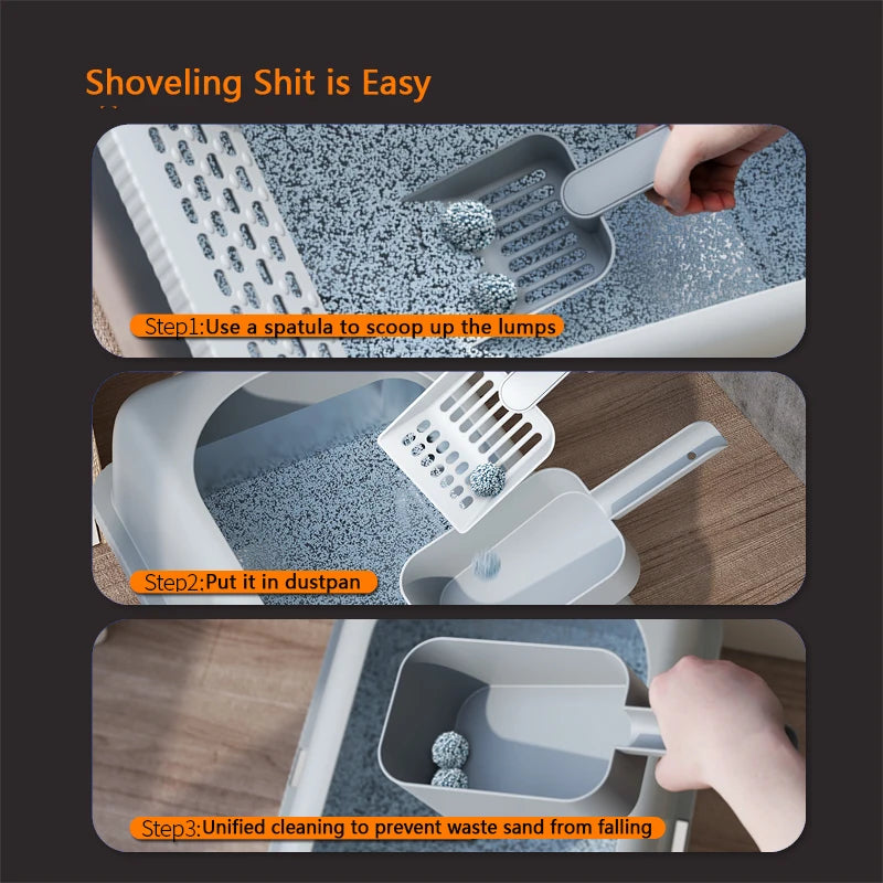KEMORELA Self-Cleaning Cat Litter Scoop & Kitty Shovel Cat Litter Scoop Axl