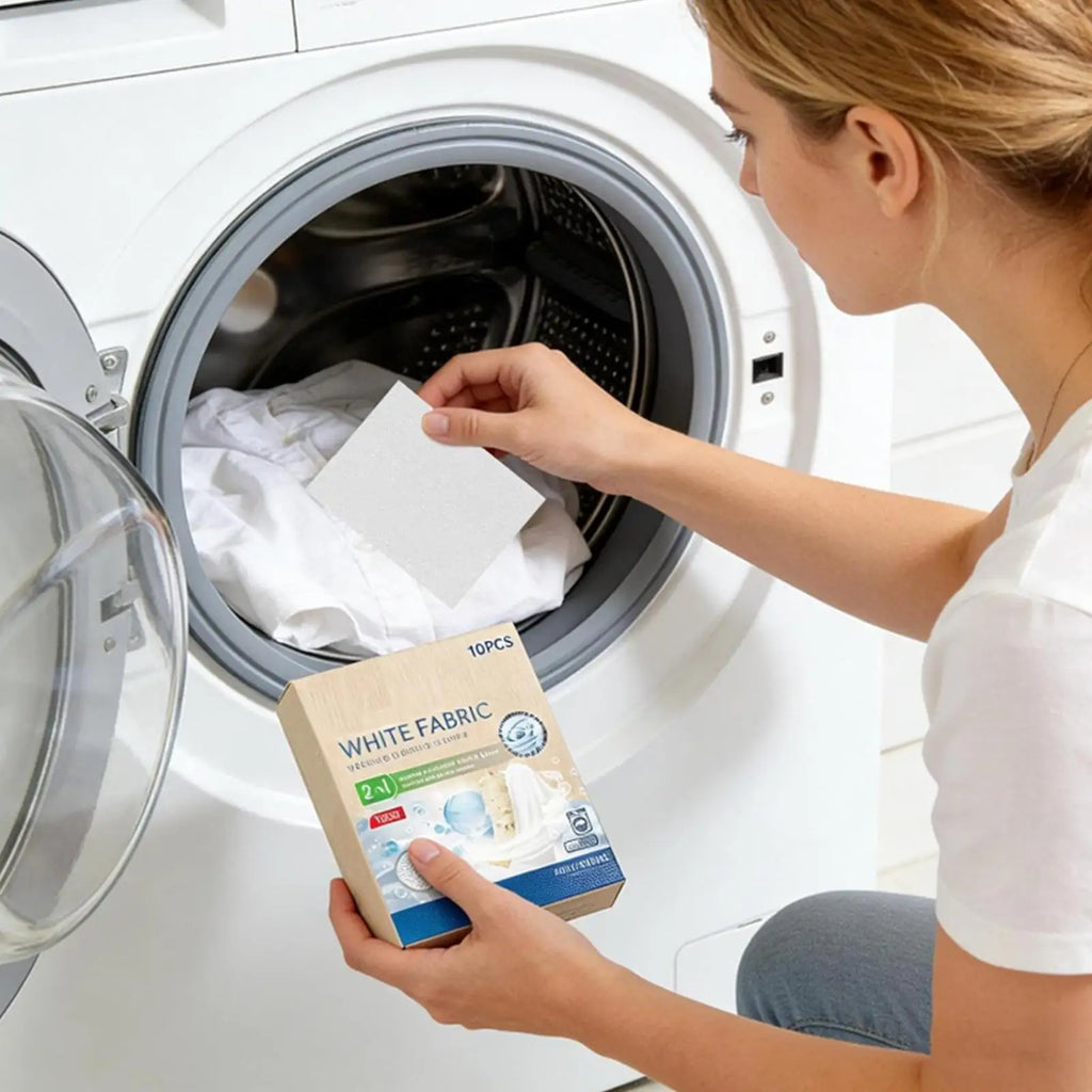 10 Sheets White Fabric Dye – Laundry Whitener for Cotton & Wool Fabric Dye Sheets Axl