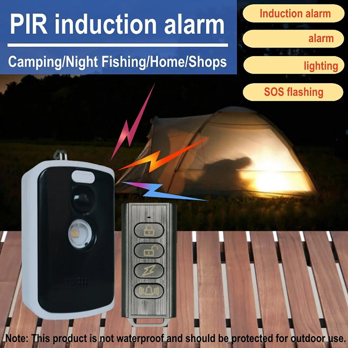 Wireless PIR Motion Alarm | Outdoor Camping Perimeter Sensor PIR Motion Alarm Axl