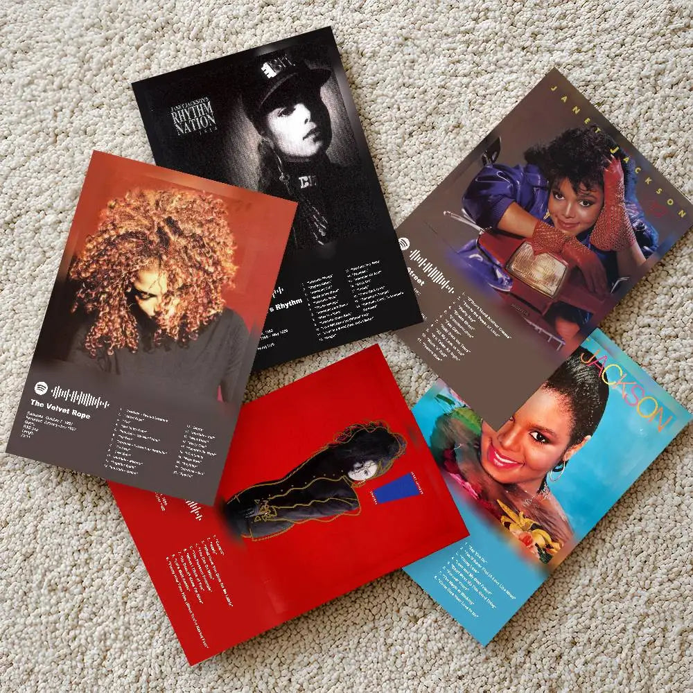 Janet Jackson Album Wall Poster – Waterproof Self-Adhesive Sticker Wall Art Sticker Axl