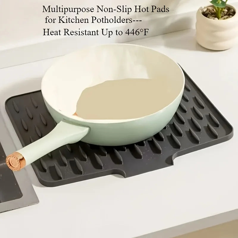 Large Silicone Dish Drying Mat – Non-Slip Drainage Board Dish Drying Mat Axl