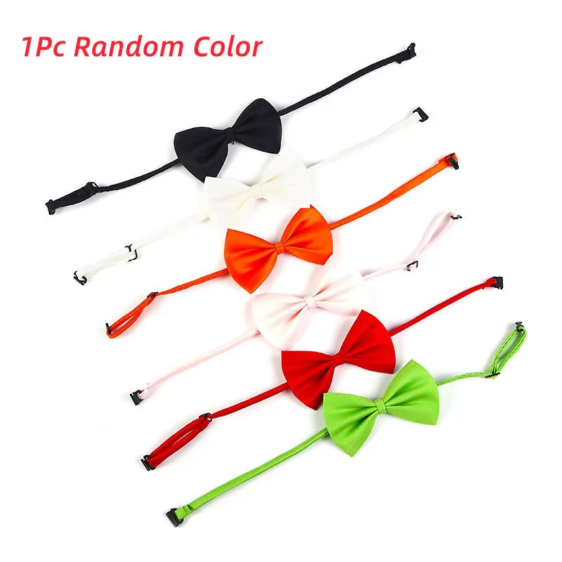 Adjustable Pet Bow Tie Collar for Dogs, Cats & Puppies Pet Bow Tie Collar Axl 1PC Random Color
