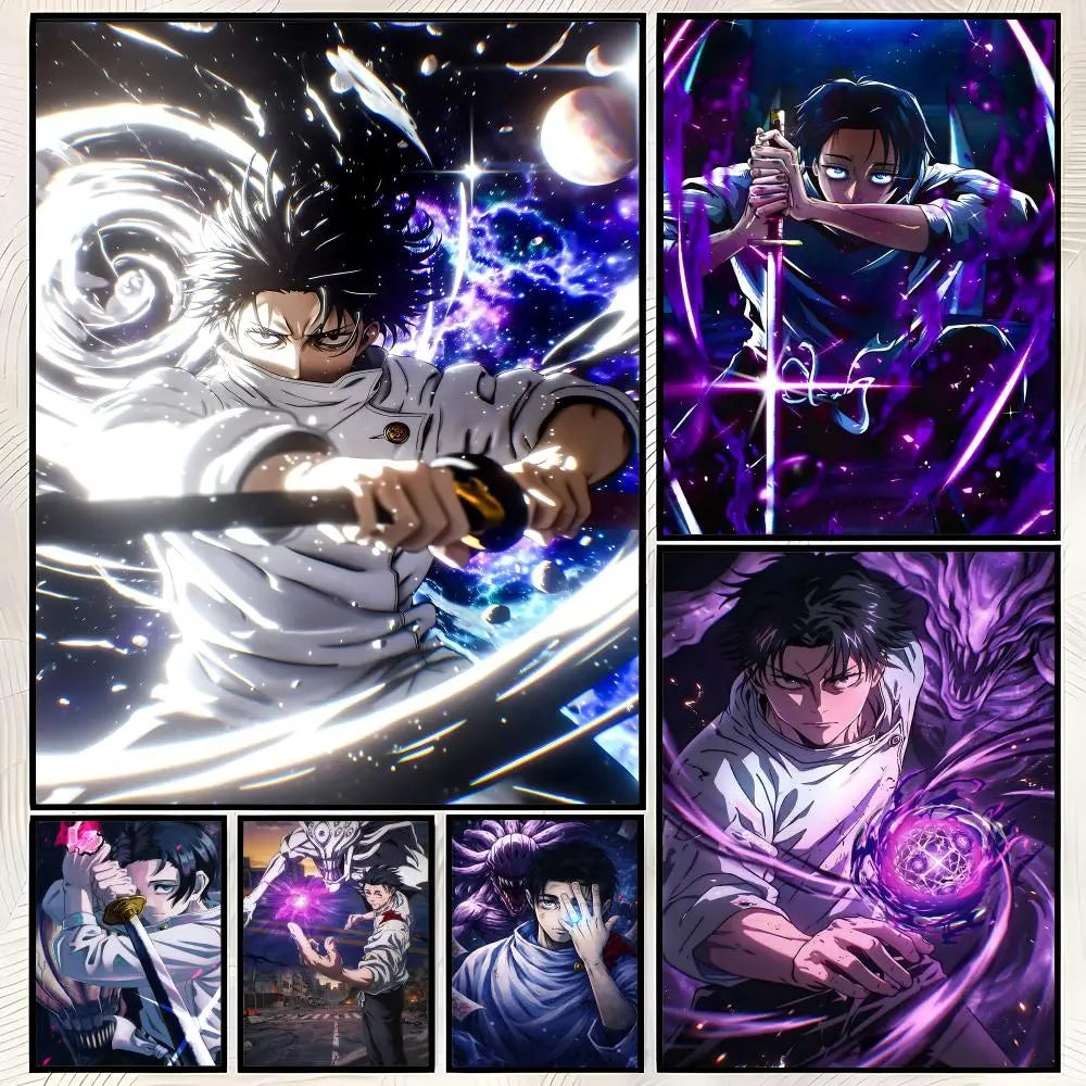 Yuta Okkotsu Anime Self-Stick Wall Poster – HD Waterproof Art Anime Wall Poster Axl
