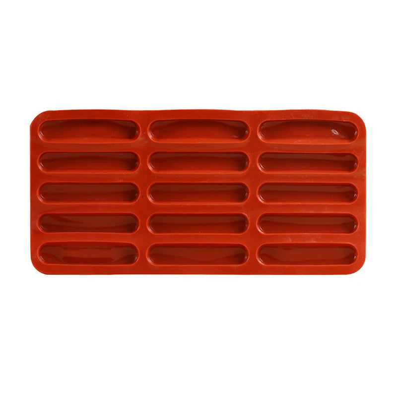 Silicone Finger Cookie Mold – 15-Cavity Non-Stick Ladyfinger Baking Silicone Baking Mold Axl