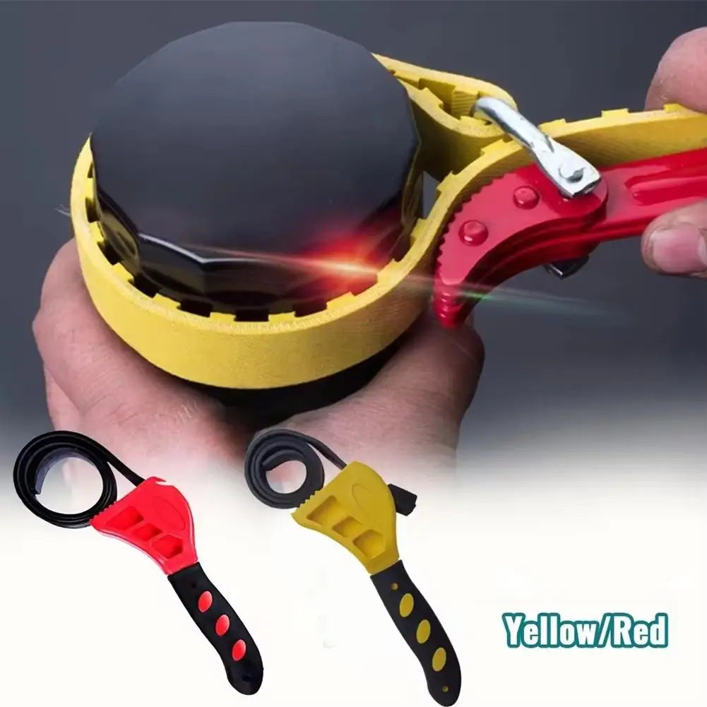6-Inch Adjustable Belt Strap Wrench – Oil Filter Removal Tool Belt Strap Wrench Axl