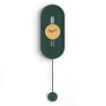 Nordic Minimalist Large Wall Clock – Modern Geometric Decor Wall Clock Axl Green