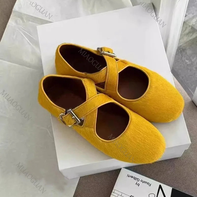 Women's Ballet Flats – Soft PU Leather Slip-On Dress Shoes Women's Ballet Flats Axl