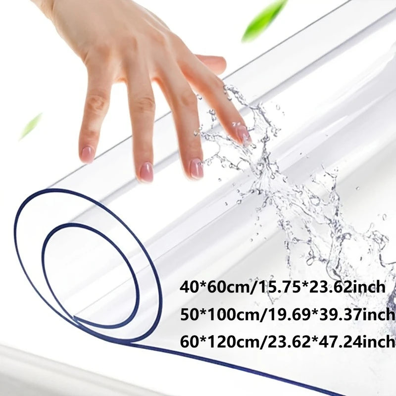 Clear PVC Table Protector 1mm – Heat & Scratch Resistant Cover Table Protector Cover Axl
