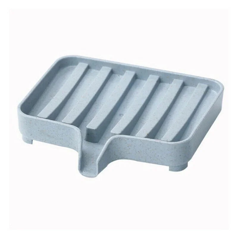 Self-Draining Silicone Soap Dish – Portable Bar Soap Holder Soap Dish Axl Blue