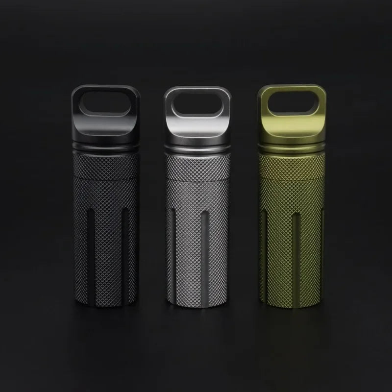 Waterproof Aluminum EDC Pill Canister – Outdoor Seal Bottle EDC Pill Canister Axl