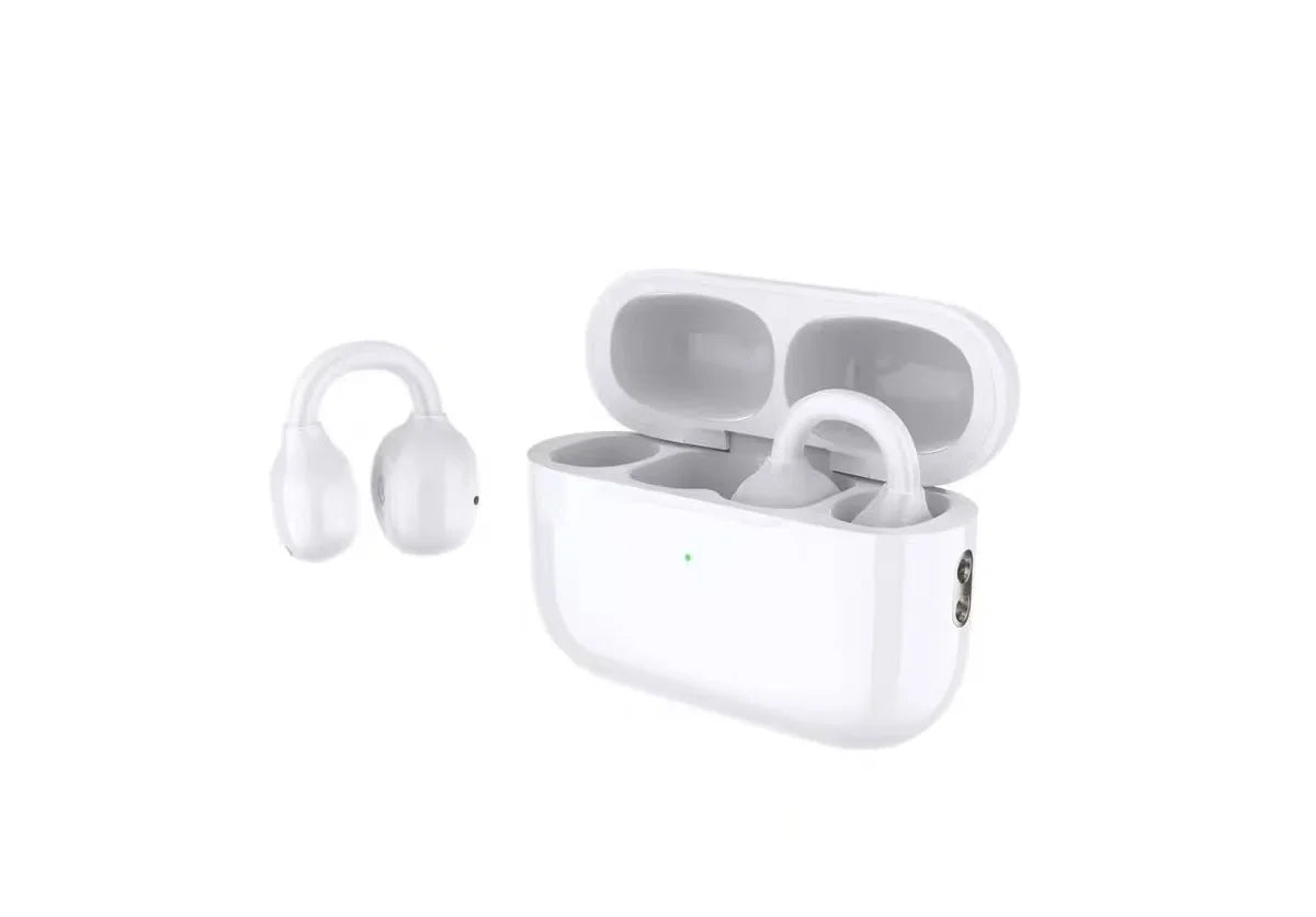 X01 Open Ear Clip-On Bluetooth Sports Earbuds + Lanyard Clip-On Bluetooth Earbuds Axl X01-white