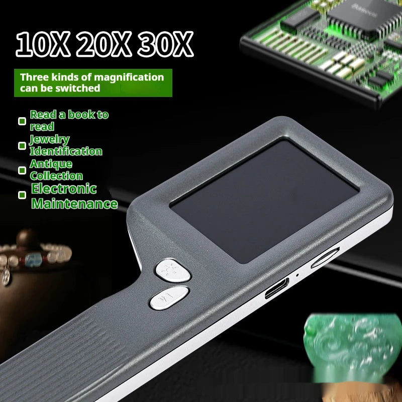 Handheld Digital Microscope – HD Electronic Magnifying Glass Digital Microscope Axl