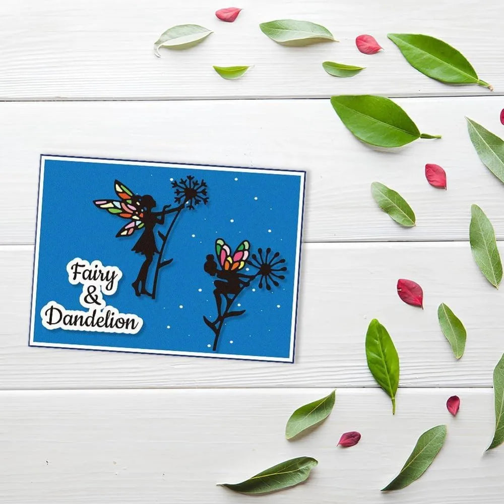 Dandelion Fairy Cutting Dies – 6 Styles Card Making Stencils Craft Cutting Dies Axl