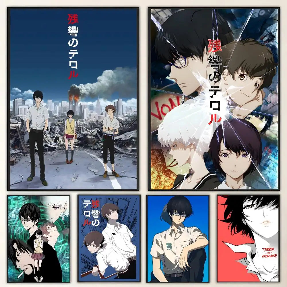 Zankyou no Terror Anime Poster – HD Waterproof Wall Art Decor Anime Wall Poster Axl