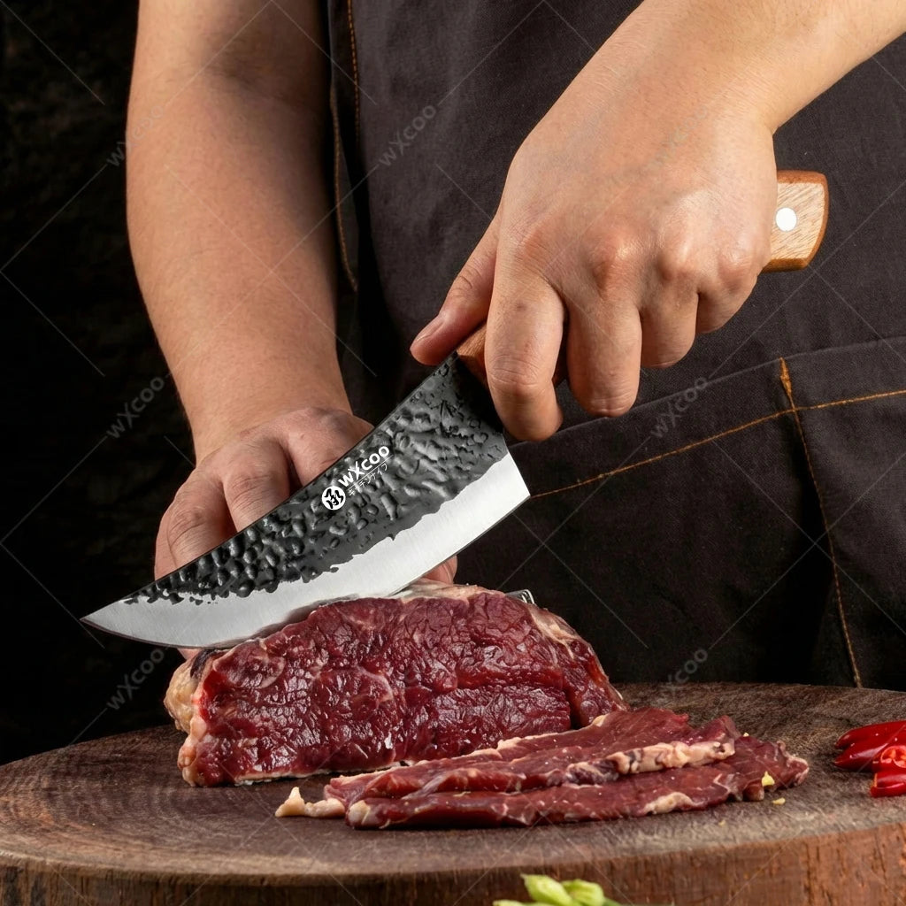 WXCOO Forged Chef Knife – Stainless Steel & Wooden Handle Forged Chef Knife Axl
