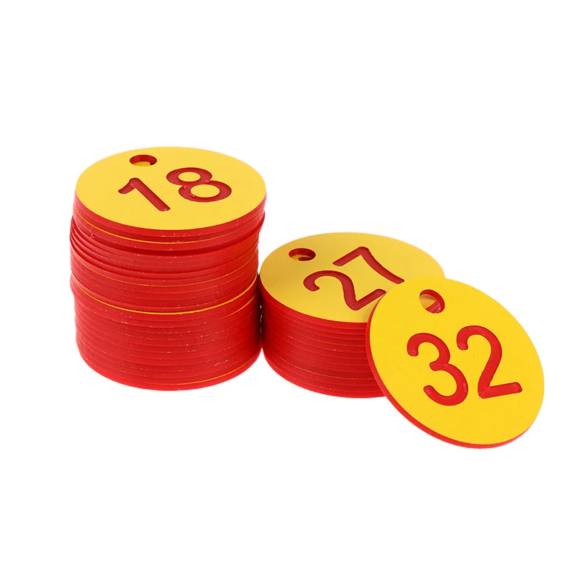 Numbered Tags for Beekeeping & Livestock – 20 or 50 Pack Numbered Farm Tags Axl