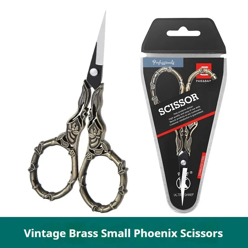 Retro Sewing Scissors – Steel Embroidery & Cross-Stitch Cutter Embroidery Scissors Axl
