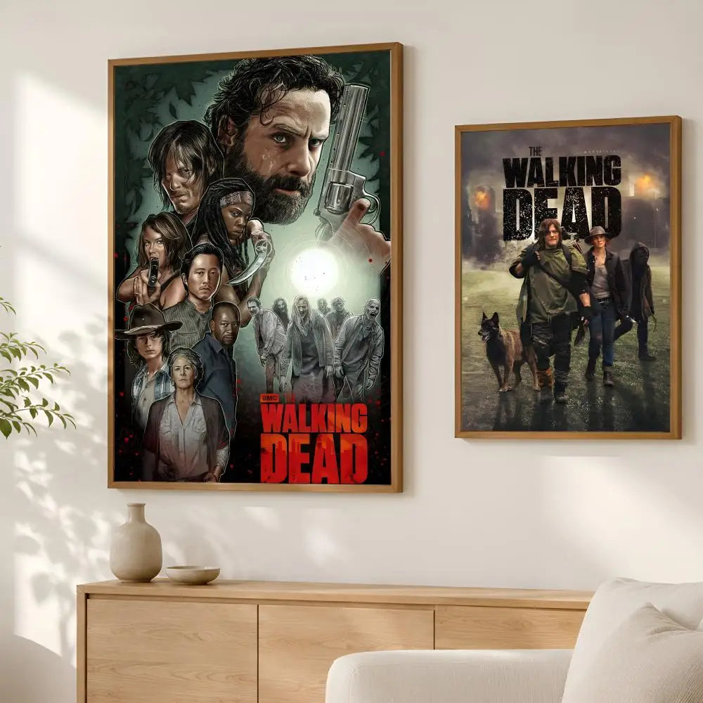 Walking Dead Self-Stick HD PVC Wall Poster – Waterproof Decor Wall Art Poster Axl