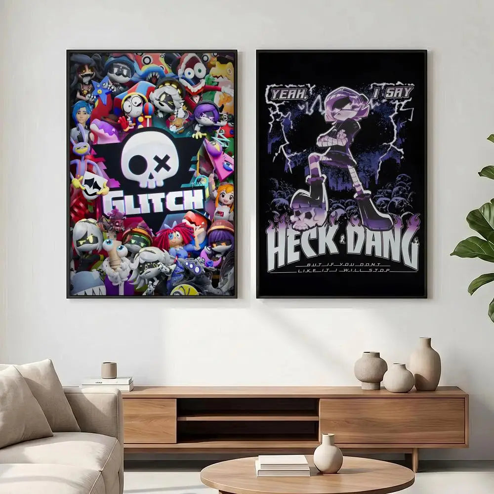 Murder Drones HD Wall Poster – Waterproof Anime Art Print Wall Art Poster Axl