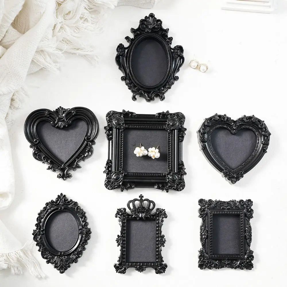 Resin Baroque Mini Picture Frames – Ornate Vintage Wall Décor Decorative Picture Frame Axl