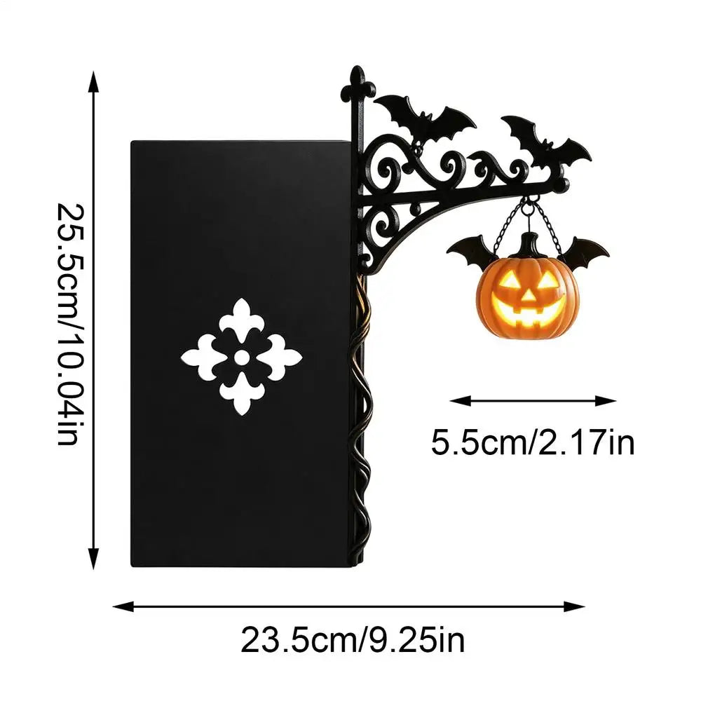 Halloween Bookshelf Lantern – Vintage Gothic Miniature Shelf Lamp Decorative Shelf Lamp Axl pumpkin