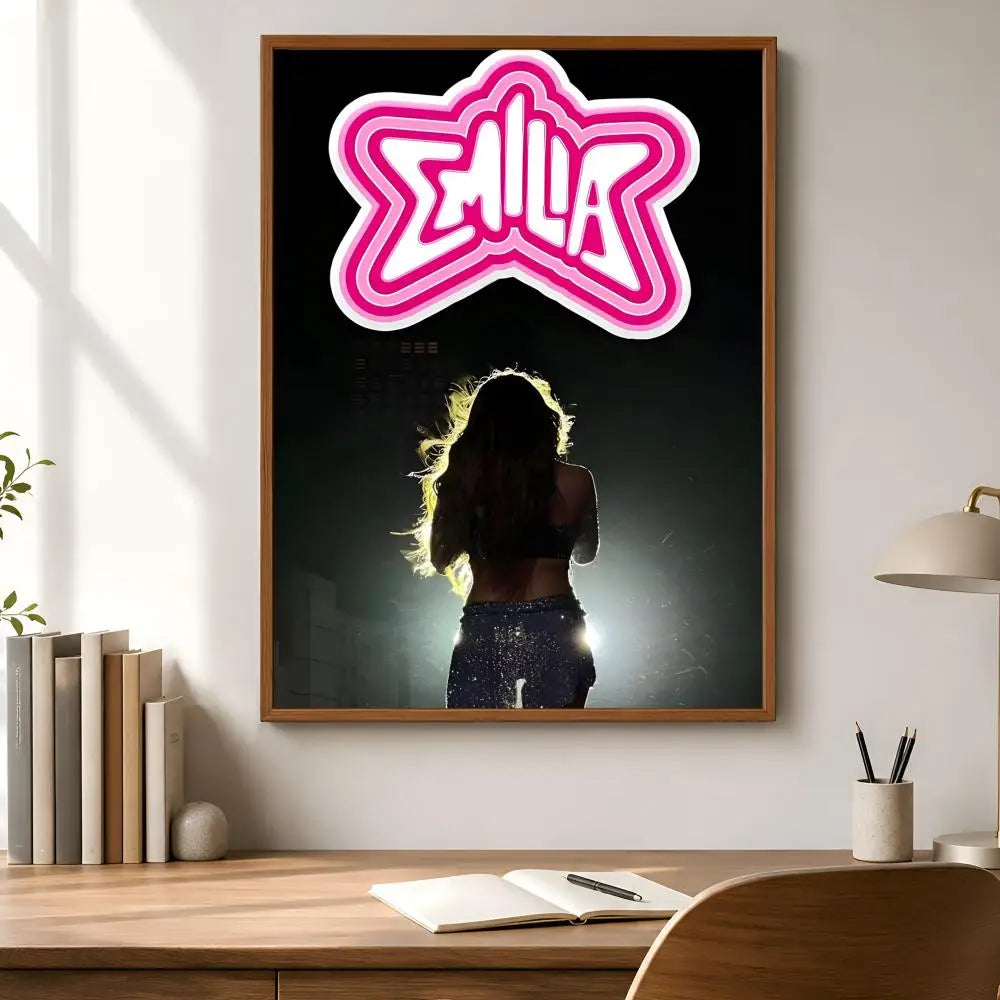 Emilia Mernes Waterproof PVC Wall Poster – Peel & Stick HD Art Wall Art Poster Axl