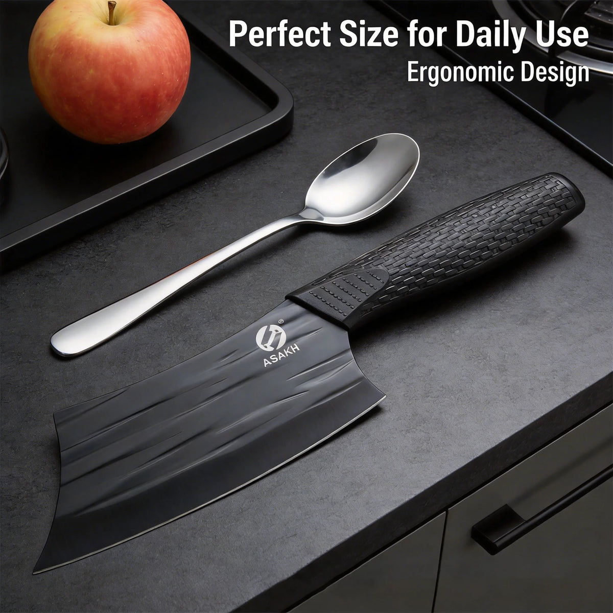 Professional Forged Stainless Steel Cleaver Knife | Non-Slip Handle Kitchen Cleaver Knife Axl