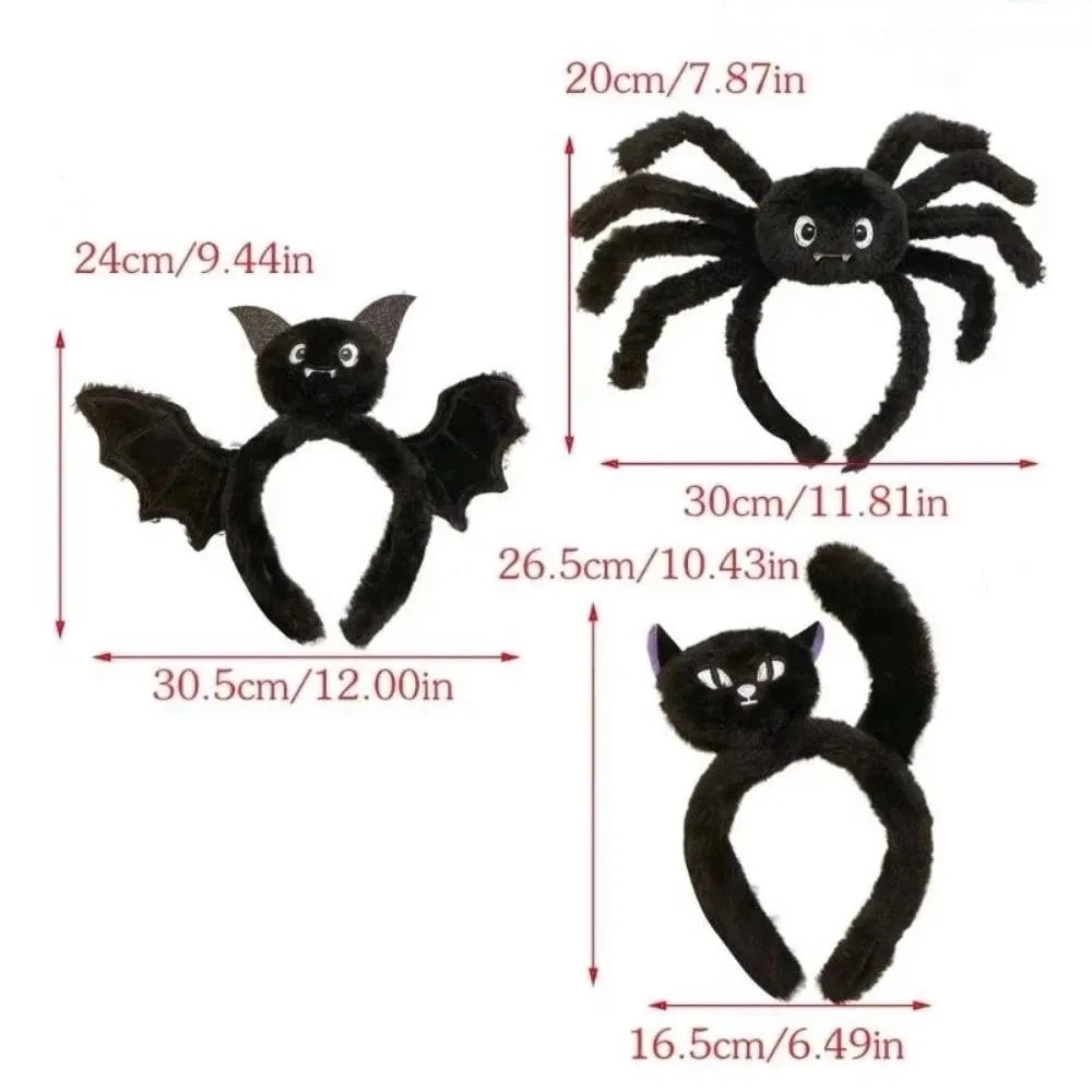 3D Spider Headband – Plush Halloween Hair Accessory Halloween Headband Axl