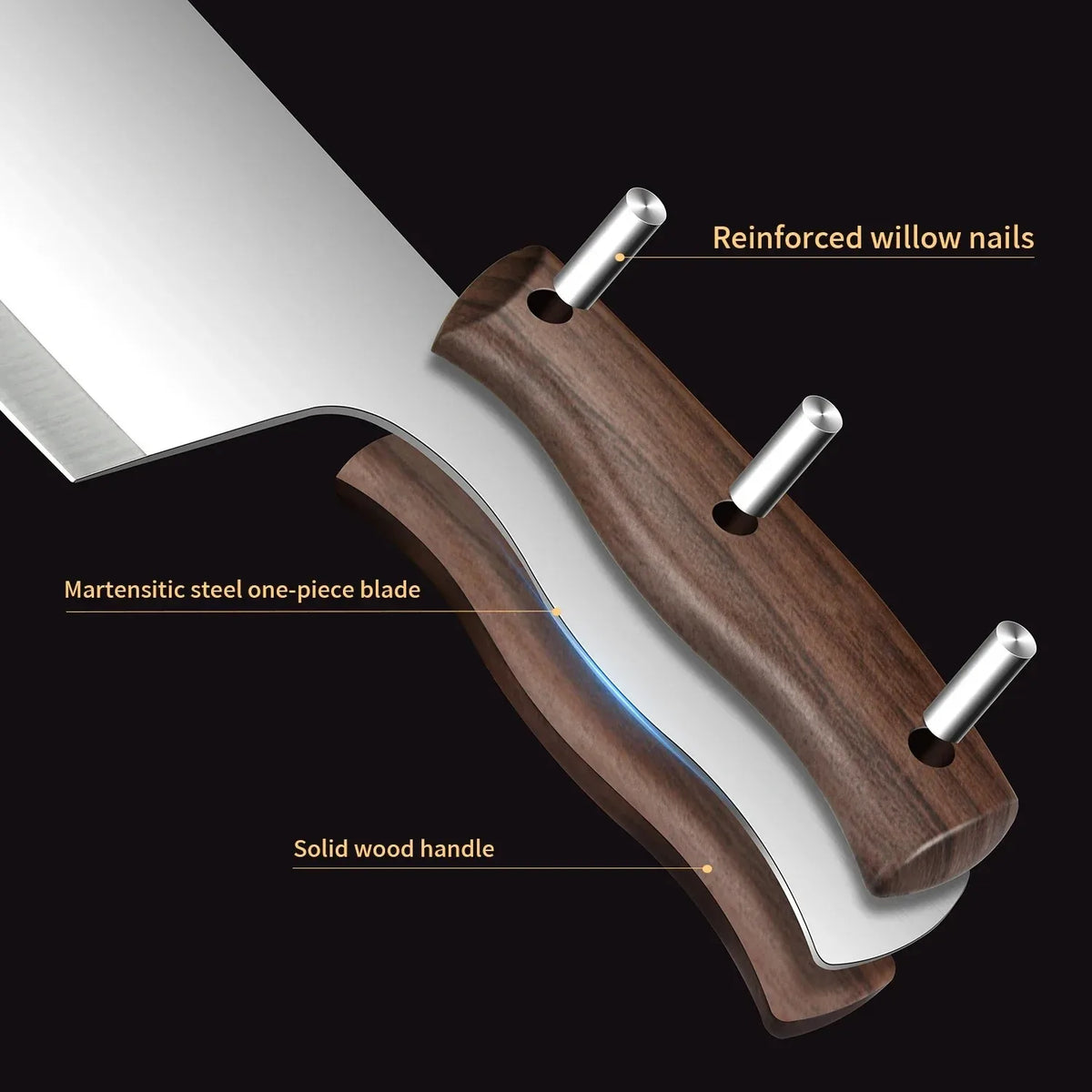 Stainless Steel Chef's Knife – Sharp Multipurpose Kitchen Slicer Chef's Knife Axl