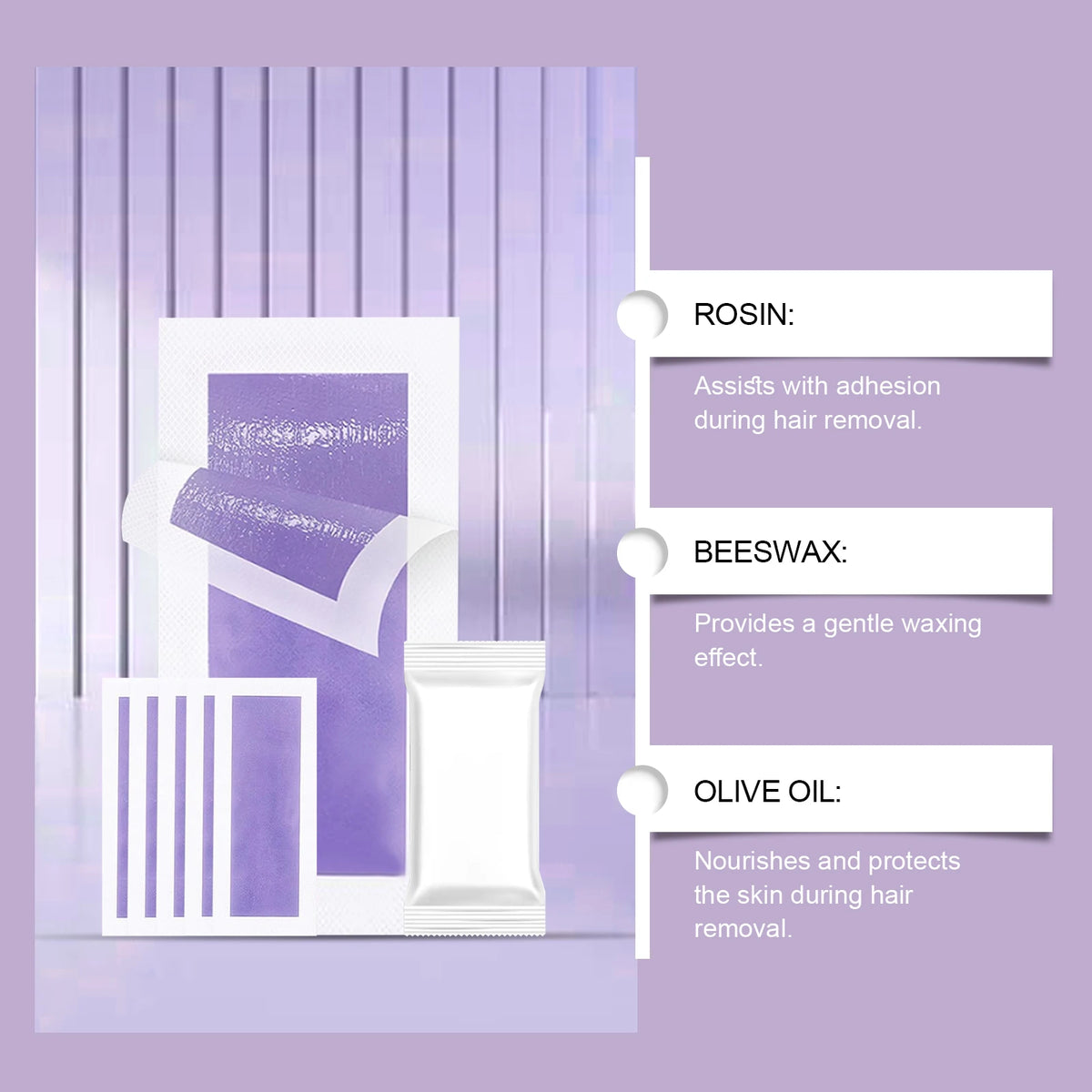 Face & Body Wax Strips Kit – 20 Body + 20 Facial + 10 Wipes Hair Removal Wax Strips Axl