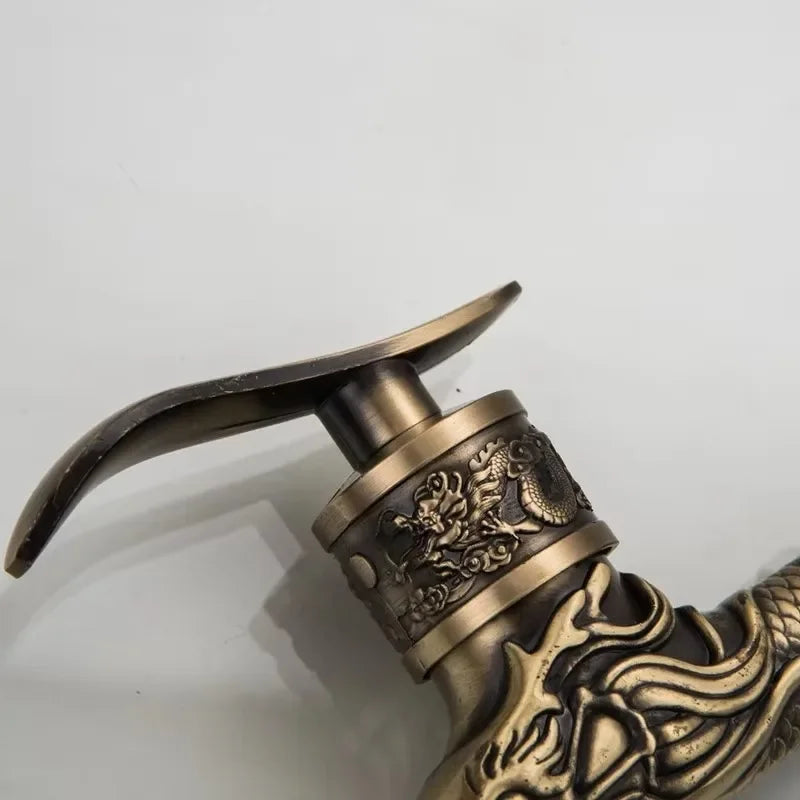 Antique Bronze Wall Mount Bibcock – Zinc Alloy Garden Faucet Garden Wall Faucet Axl