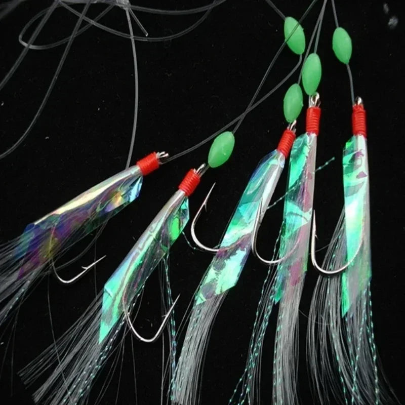 5-Pack Soft Shrimp Fishing Lures with Crystal Barbed Hooks Fishing Lure Set Axl