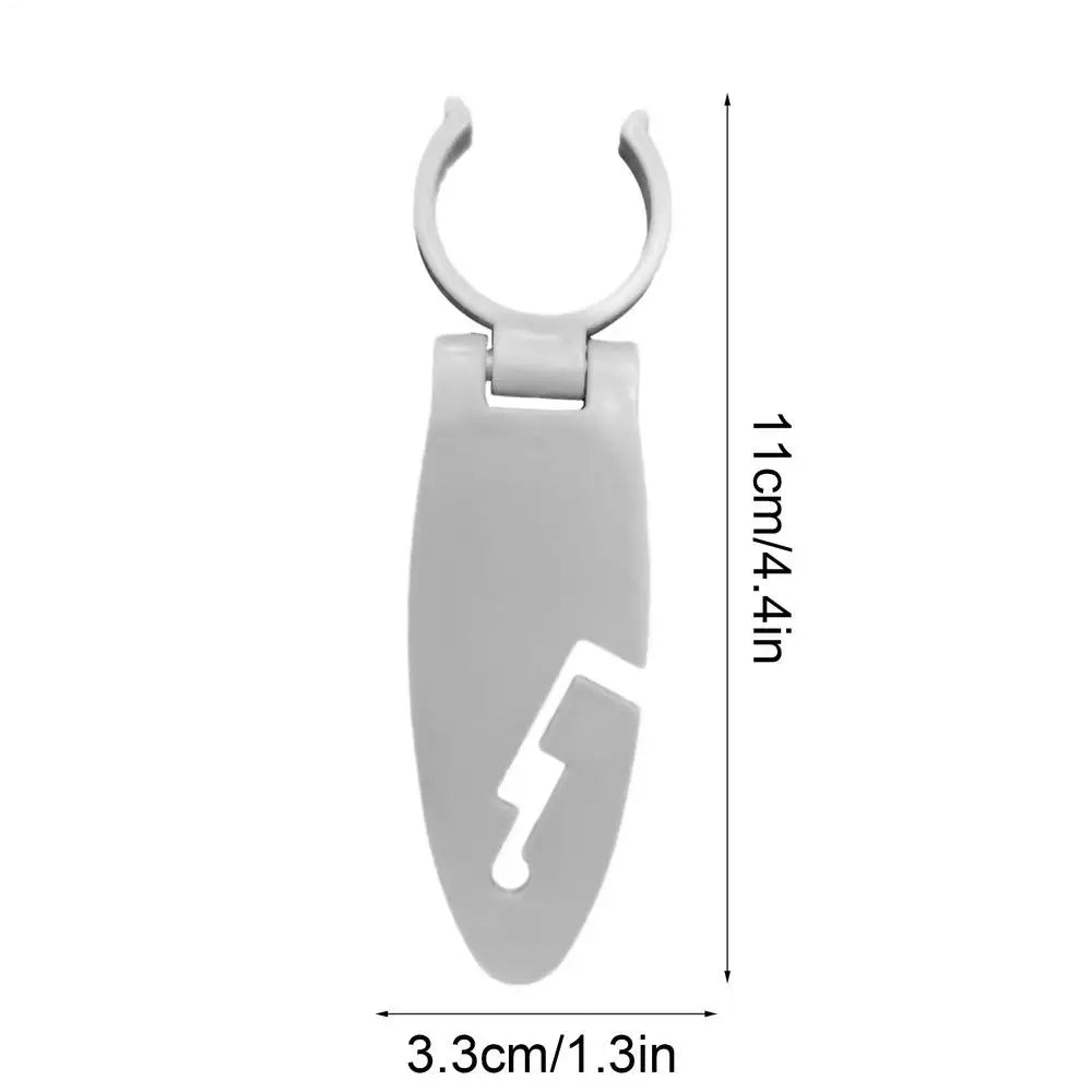 Paddle Board Fin Clips Set of 2 – Snap-Lock ABS Clamps Paddleboard Fin Clips Axl White