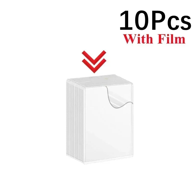 Transparent Kpop Card Holders with Protective Film – 10/20 Pack Card Holder Sleeves Axl horizontal-10pcs