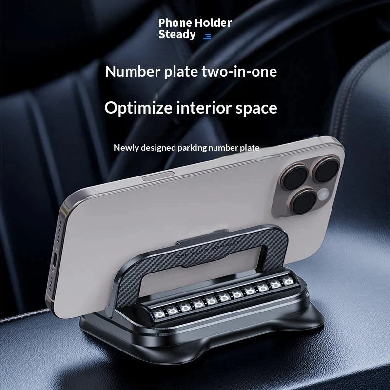 360° Car Phone Holder with Parking Number Plate Mount Car Phone Mount Axl
